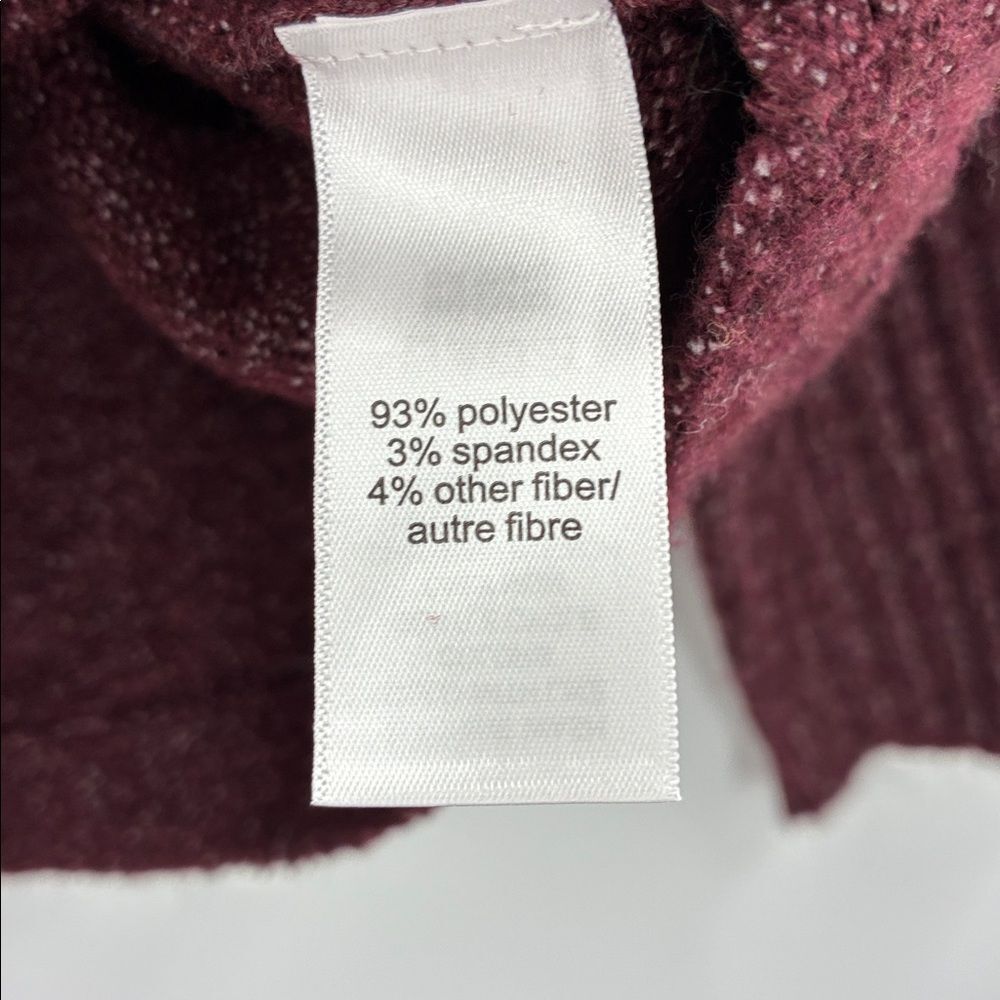 3For$20 Maurices Deep Burgundy Crew Neck Sweater NWOT Soft size Large - Picture 5 of 6